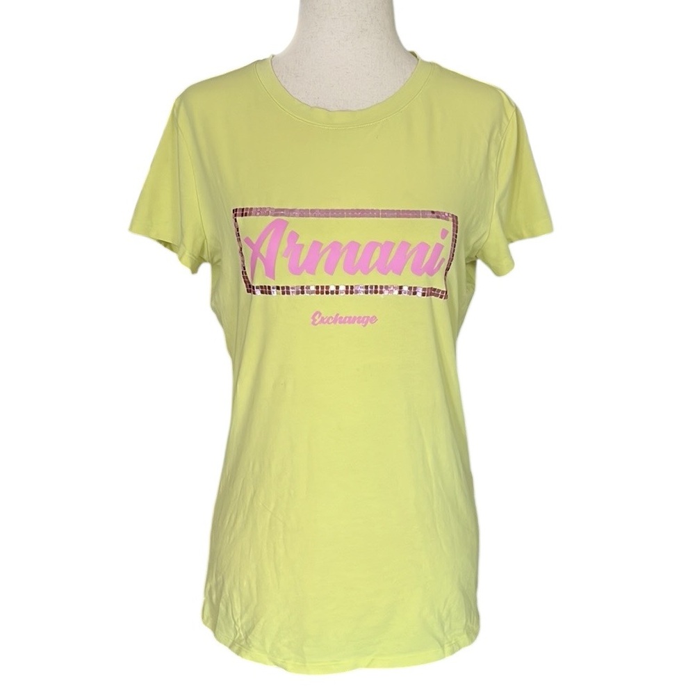 Armani Exchange Nylon Short Sleeve Logo T-shirt